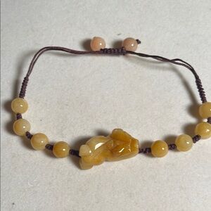 Yellow Beaded Bracelet